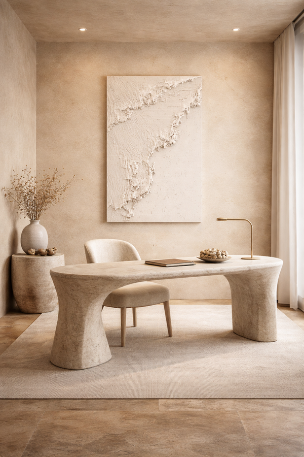 Ivory Rift — Textured Minimalism